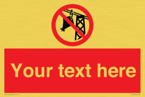 Custom prohibition do not fly kites near overhead electrical power lines